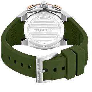 ΡΟΛΟΙ CERRUTI  CIWGQ0085603 CERRUTI Ruscello Chronograph Green Silicone Strap