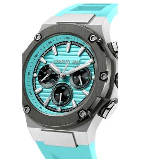 ΡΟΛΟΙ CERRUTI  CIWGQ0085703 CERRUTI Lucardo Chronograph Turquoise Silicone Strap