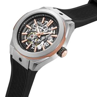 ΡΟΛΟΙ CERRUTI  CIWGR0073602 CERRUTI Ruscello Automatic Black Silicone Strap