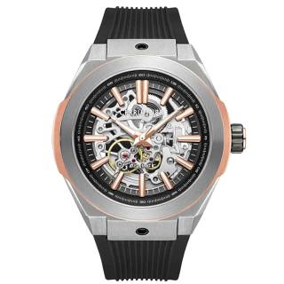 ΡΟΛΟΙ CERRUTI  CIWGR0073602 CERRUTI Ruscello Automatic Black Silicone Strap