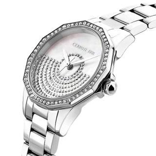ΡΟΛΟΙ CERRUTI  CIWLG0008901 CERRUTI Jesina Crystals Silver Stainless Steel Bracelet