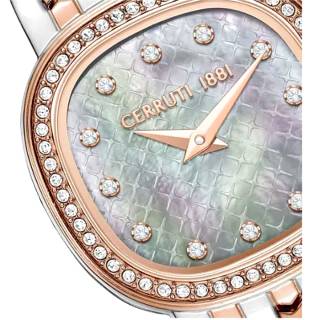 ΡΟΛΟΙ CERRUTI  CIWLG0072910 CERRUTI Gresta Crystals Two Tone Stainless Steel Bracelet
