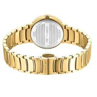 ΡΟΛΟΙ CERRUTI  CIWLG0073802 CERRUTI Filiano Crystals Gold Stainless Steel Bracelet