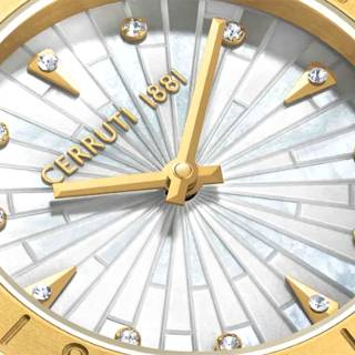 ΡΟΛΟΙ CERRUTI  CIWLG0073802 CERRUTI Filiano Crystals Gold Stainless Steel Bracelet