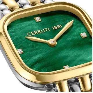 ΡΟΛΟΙ CERRUTI  CIWLG0086603 CERRUTI Casena Crystals Two Tone Stainless Steel Bracelet