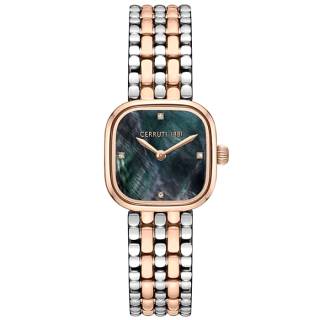 ΡΟΛΟΙ CERRUTI  CIWLG0086604 CERRUTI Casena Crystals Two Tone Stainless Steel Bracelet