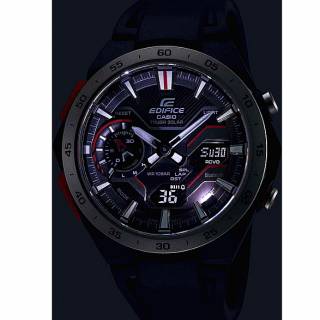 ΡΟΛΟΙ CASIO  ECB-2200P-1AEF CASIO Edifice Windflow Τough Solar Chronograph Black Rubber Strap