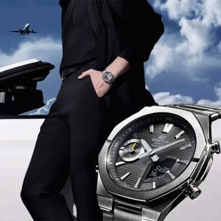 ΡΟΛΟΙ  CASIO    ECB-S10D-8AEF CASIO Edifice Smartwatch Chronograph Silver Stainless Steel Bracelet