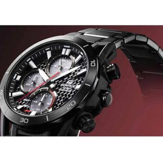 ΡΟΛΟΙ CASIO  EFS-S640DC-1AVUEF CASIO Edifice Solar Chronograph Black Stainless Steel Bracelet