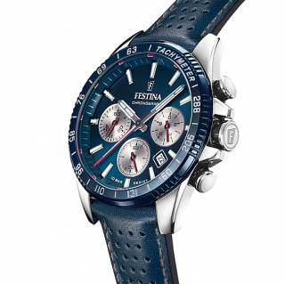 ΡΟΛΟΙ FESTINA  F20561/2 FESTINA Timeless Chronograph Blue Leather Strap