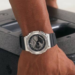 ΡΟΛΟΙ CASIO  GM-2100-1AER CASIO G-SHOCK Chronograph Black Rubber Strap