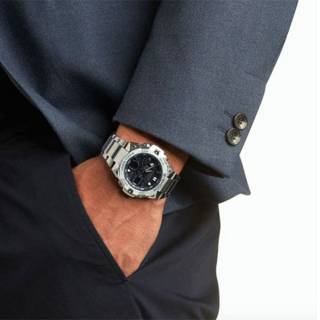 ΡΟΛΟΙ  CASIO GST-B400D-1AER CASIO G-SHOCK Solar Smartwatch Silver Stainless Steel Bracelet