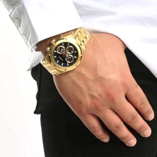 ΡΟΛΟΙ GUESS  GW0260G2 GUESS Continental Gold Stainless Steel Bracelet