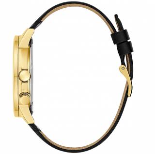 ΡΟΛΟΙ GUESS  GW0540G1 GUESS Spec Black Leather Strap