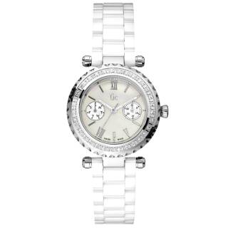 ΡΟΛΟΙ GUESS COLLECTION  I01200L1 GUESS Collection Crystals White Ceramic Bracelet