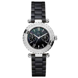 ΡΟΛΟΙ GUESS COLLECTION  I01200L2 GUESS Collection Crystals Black Ceramic Bracelet