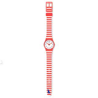 ΡΟΛΟΙ SWATCH LR135 SWATCH Gents Blue Boat Lady Two Tone Plastic Strap