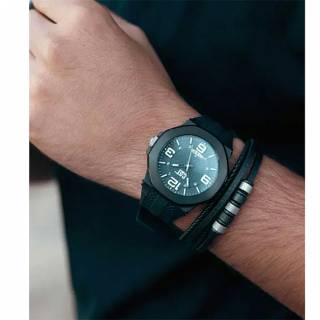 ΡΟΛΟΙ CATERPILLAR  LT16121532 CATERPILLAR Hive Black Silicone Strap