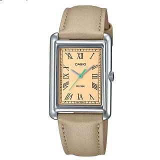 ΡΟΛΟΙ  CASIO   LTP-B165L-5BVEF CASIO Collection Beige Leather Strap