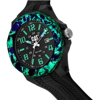 ΡΟΛΟΙ CATERPILLAR  LV16121132 CATERPILLAR Carbon Crush Black Silicone Strap