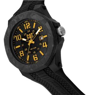 ΡΟΛΟΙ CATERPILLAR  LV16121137 CATERPILLAR Carbon Crush Black Silicone Strap