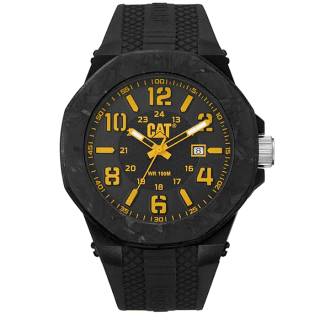 ΡΟΛΟΙ CATERPILLAR  LV16121137 CATERPILLAR Carbon Crush Black Silicone Strap