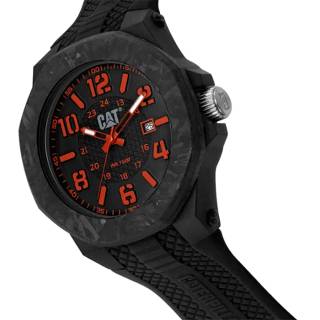 ΡΟΛΟΙ CATERPILLAR  LV16121138 CATERPILLAR Carbon Crush Black Silicone Strap