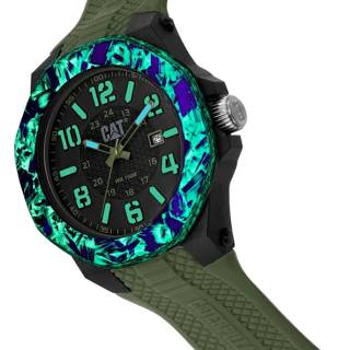 ΡΟΛΟΙ CATERPILLAR  LV16123133 CATERPILLAR Carbon Crush Green Silicone Strap