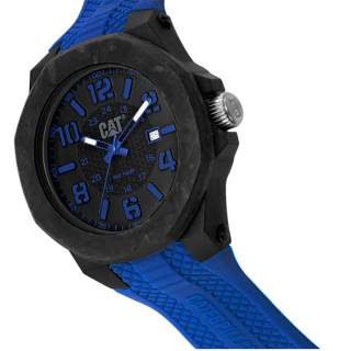 ΡΟΛΟΙ CATERPILLAR  LV16126136 CATERPILLAR Carbon Crush Blue Silicone Strap