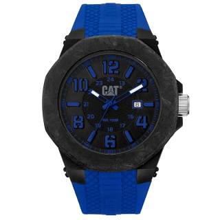 ΡΟΛΟΙ CATERPILLAR  LV16126136 CATERPILLAR Carbon Crush Blue Silicone Strap