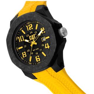 ΡΟΛΟΙ CATERPILLAR  LV16127137 CATERPILLAR Carbon Crush Yellow Silicone Strap