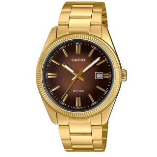 ΡΟΛΟΙ  CASIO  MTP-1302PGC-5AVEF CASIO Collection Gold Stainless Steel Bracelet