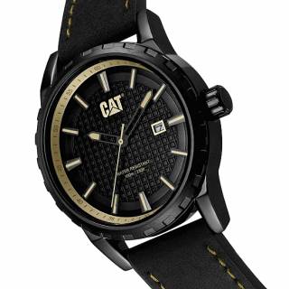 ΡΟΛΟΙ CATERPILLAR   NR16134123 CATERPILLAR Architect Black Leather Strap