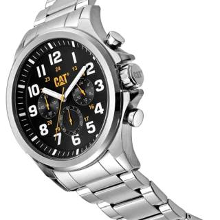 ΡΟΛΟΙ CATERPILLAR   PU14311117 CATERPILLAR Operator 1.2 Chronograph Silver Stainless Steel Bracelet