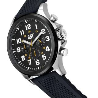 ΡΟΛΟΙ CATERPILLAR  PU16321111 CATERPILLAR Operator 1.2 Chronograph Black Silicone Strap