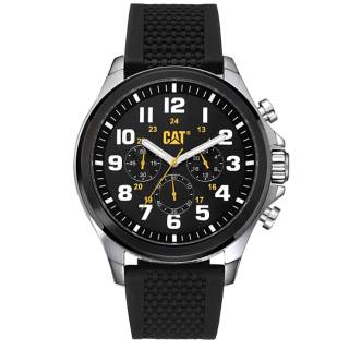 ΡΟΛΟΙ CATERPILLAR  PU16321111 CATERPILLAR Operator 1.2 Chronograph Black Silicone Strap