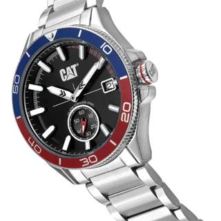 ΡΟΛΟΙ CATERPILLAR  QD14111128 CATERPILLAR Dome Silver Stainless Steel Bracelet