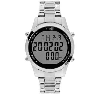 ΡΟΛΟΙ VISETTI  RI-362SI VISETTI Digital Mind Chronograph Silver Stainless Steel Bracelet