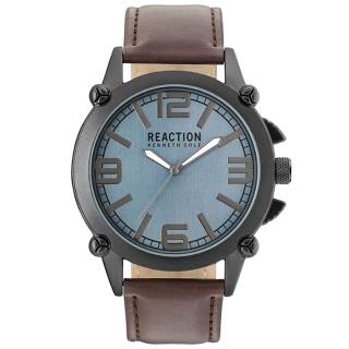 Ρολόι REACTION KENNETH COLE RK50091001 REACTION KENNETH COLE Casual Brown Synthetic Strap