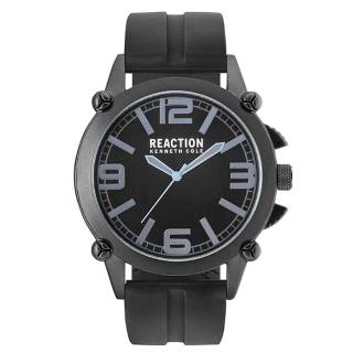 Ρολόι REACTION KENNETH COLE RK50091002 REACTION KENNETH COLE Casual Black Silicone Strap