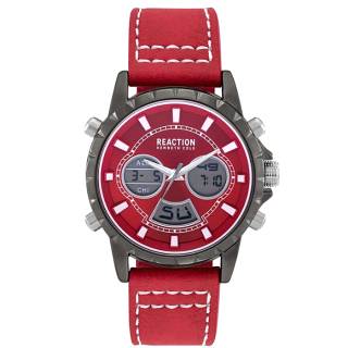 Ρολόι REACTION KENNETH COLE RK50966009 REACTION KENNETH COLE Ana-Digi Chronograph Red Synthetic Strap