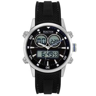 Ρολόι REACTION KENNETH COLE RK50971001 REACTION KENNETH COLE Ana-Digi Chronograph Black Silicone Strap