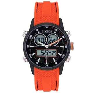 Ρολόι REACTION KENNETH COLE RK50971004 REACTION KENNETH COLE Ana-Digi Chronograph Orange Silicone Strap