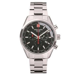 ΡΟΛΟΙ SWISS ALPINE MILITARY  SAM7086.9137 SWISS ALPINE MILITARY Pegasus Chronograph Silver Stainless Steel Bracelet