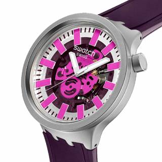 ΡΟΛΟΙ SWATCH SB07S120 SWATCH Audacious Acai Purple Silicone Strap