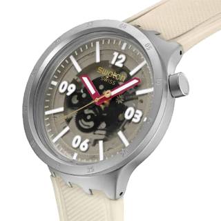 ΡΟΛΟΙ SWATCH SB07S125 SWATCH Essentials Confident Moment Beige Silicone Strap