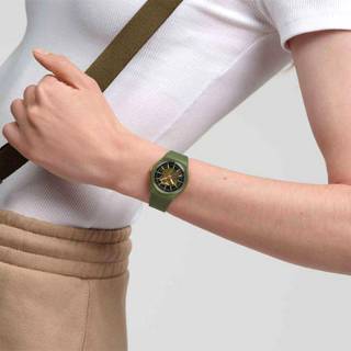 ΡΟΛΟΙ SWATCH  SO28G110 SWATCH Essentials Thru The Greenery Khaki Biosourced Strap