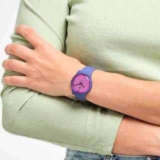 ΡΟΛΟΙ SWATCH SO28N102 SWATCH Gents Mood Boost Purple Bio-Sourced Material Strap