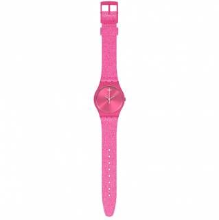 ΡΟΛΟΙ SWATCH  SO28P101 SWATCH Gents Magi Pink Silicone Strap
