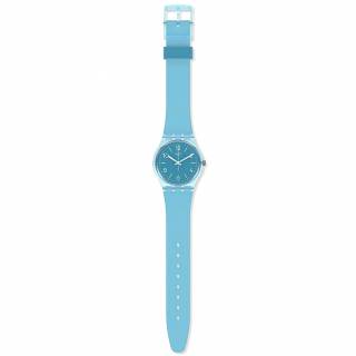 ΡΟΛΟΙ SWATCH SO28S101 SWATCH  Turquoise Tonic Blue Silicone Strap